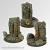 Ancient Ruins 60 mm round fly Base