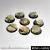 Egyptian Ruins 30mmRound Edge-Round Bases (5)