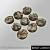 Temple of Time Ruins 25mm Round Bases (5)