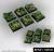 Elven Temple Ruins Square Bases 25mm (5)